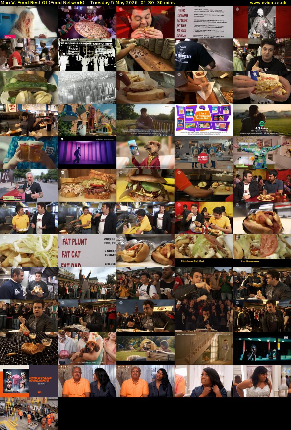 Man V. Food Best Of (Food Network) Tuesday 5 May 2026 01:30 - 02:00
