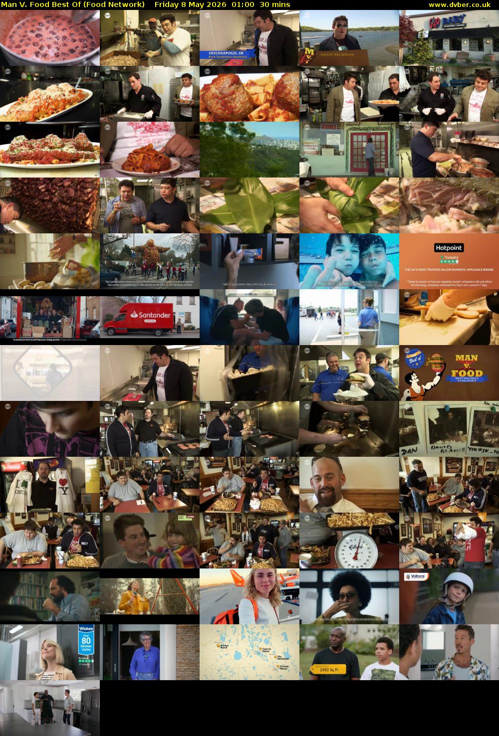 Man V. Food Best Of (Food Network) Friday 8 May 2026 01:00 - 01:30