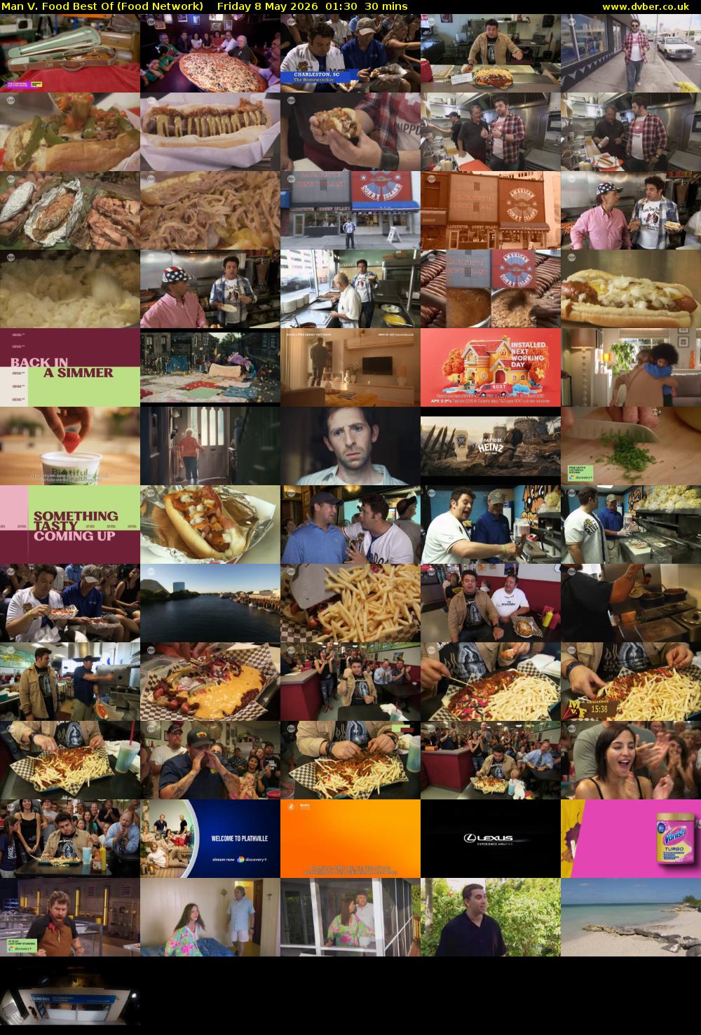 Man V. Food Best Of (Food Network) Friday 8 May 2026 01:30 - 02:00
