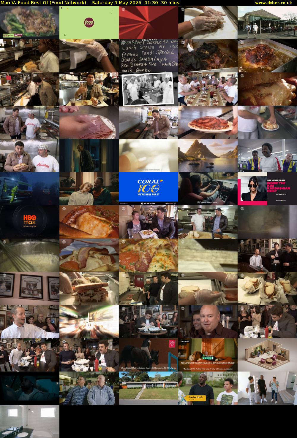Man V. Food Best Of (Food Network) Saturday 9 May 2026 01:30 - 02:00