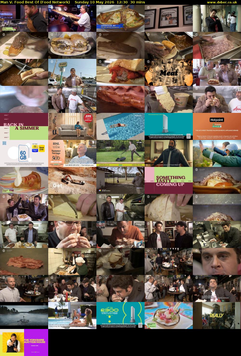 Man V. Food Best Of (Food Network) Sunday 10 May 2026 12:30 - 13:00