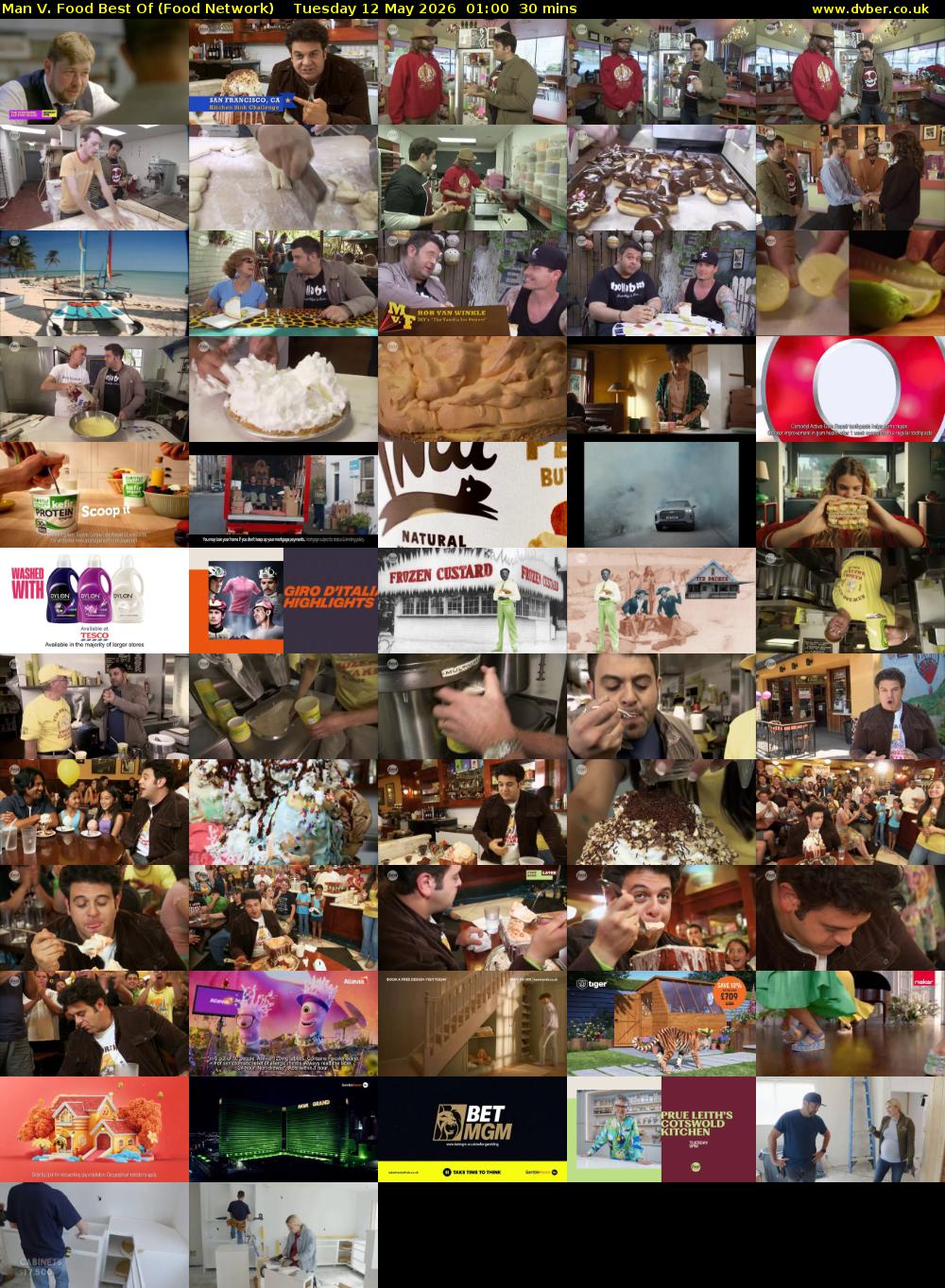 Man V. Food Best Of (Food Network) Tuesday 12 May 2026 01:00 - 01:30