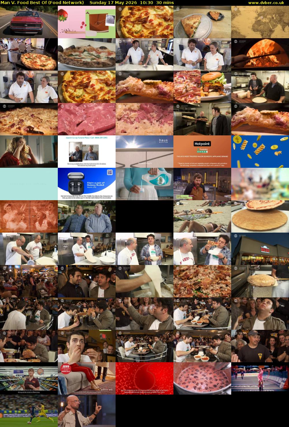 Man V. Food Best Of (Food Network) Sunday 17 May 2026 10:30 - 11:00