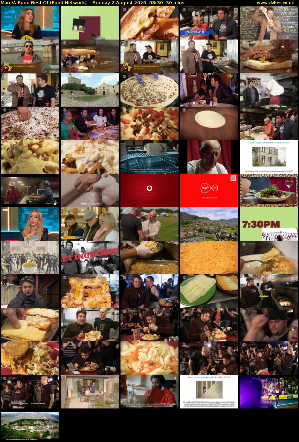 Man V. Food Best Of (Food Network) Sunday 2 August 2026 08:30 - 09:00
