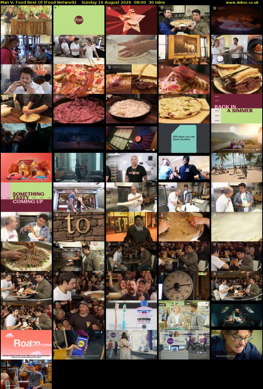 Man V. Food Best Of (Food Network) Sunday 16 August 2026 08:00 - 08:30
