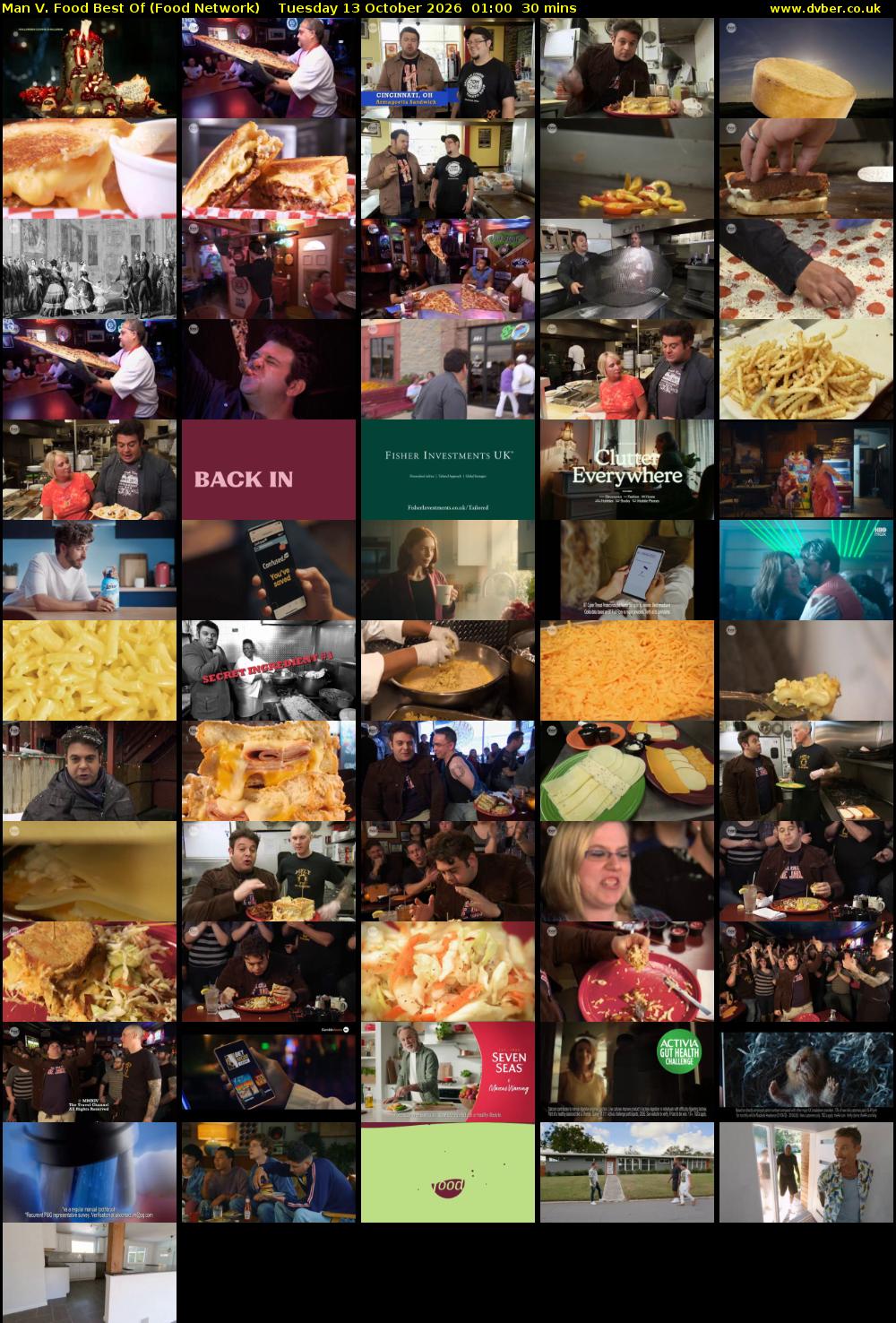 Man V. Food Best Of (Food Network) Tuesday 13 October 2026 01:00 - 01:30