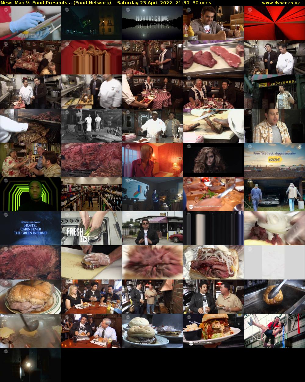 Man V. Food Presents... (Food Network) Saturday 23 April 2022 21:30 - 22:00