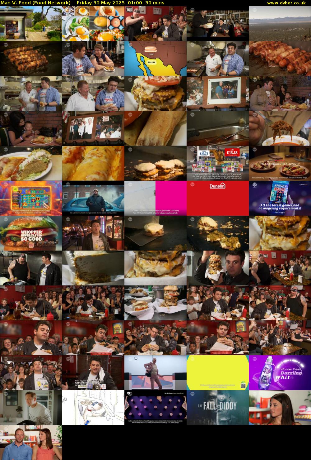Man V. Food (Food Network) Friday 30 May 2025 01:00 - 01:30