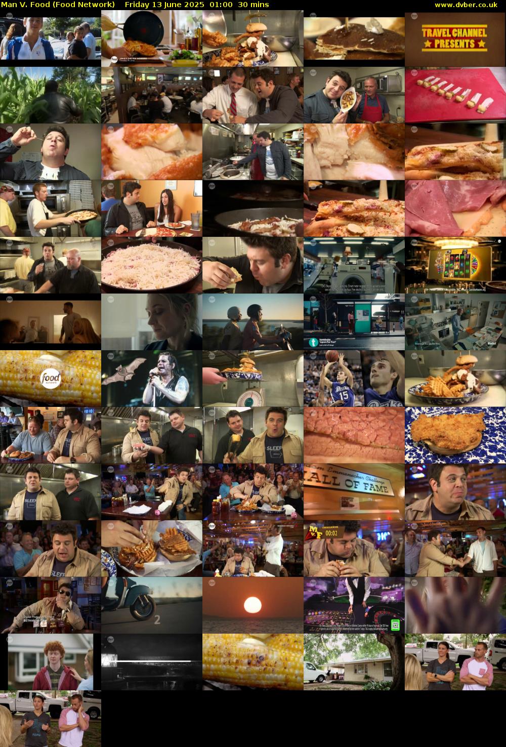 Man V. Food (Food Network) Friday 13 June 2025 01:00 - 01:30