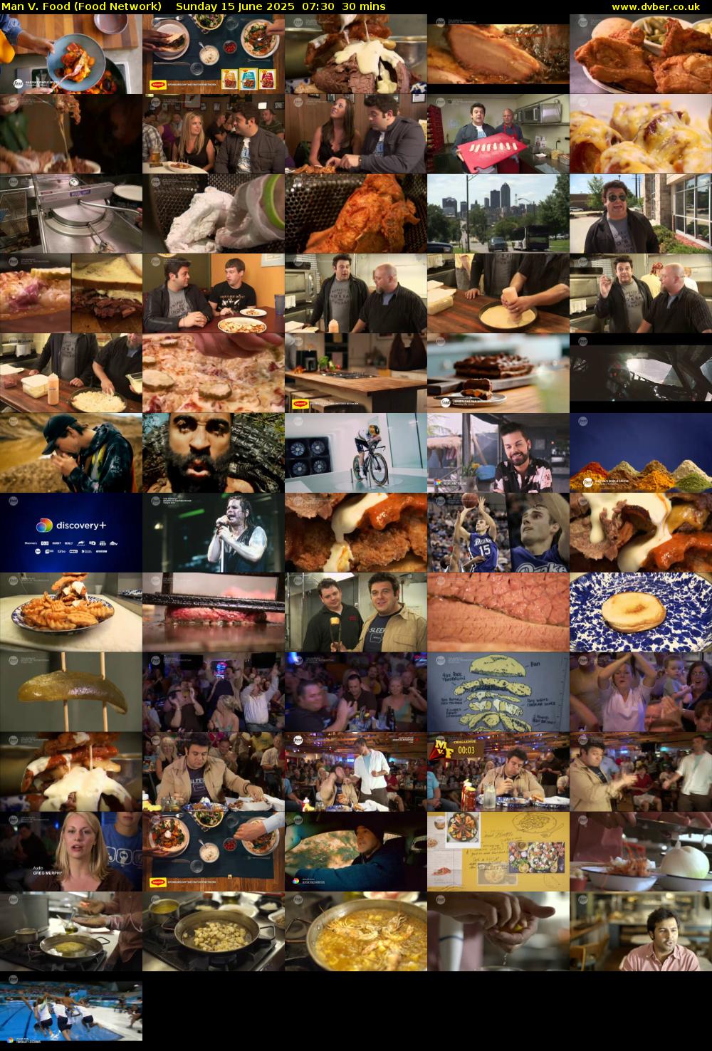 Man V. Food (Food Network) Sunday 15 June 2025 07:30 - 08:00