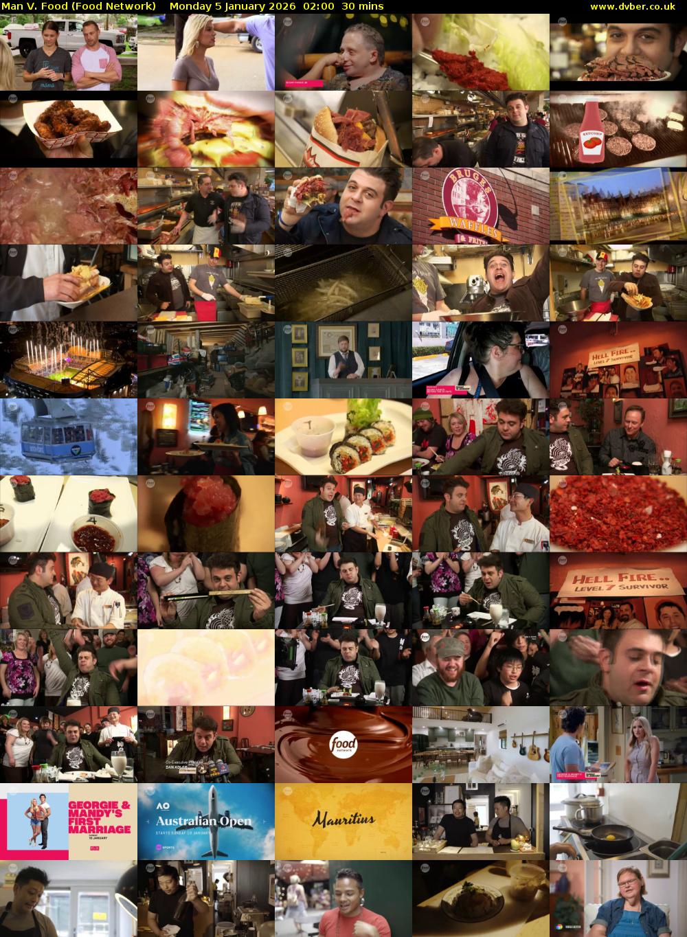 Man V. Food (Food Network) Monday 5 January 2026 02:00 - 02:30