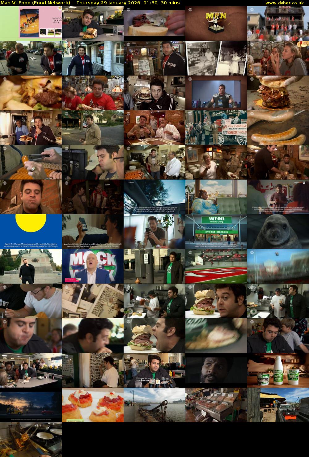 Man V. Food (Food Network) Thursday 29 January 2026 01:30 - 02:00