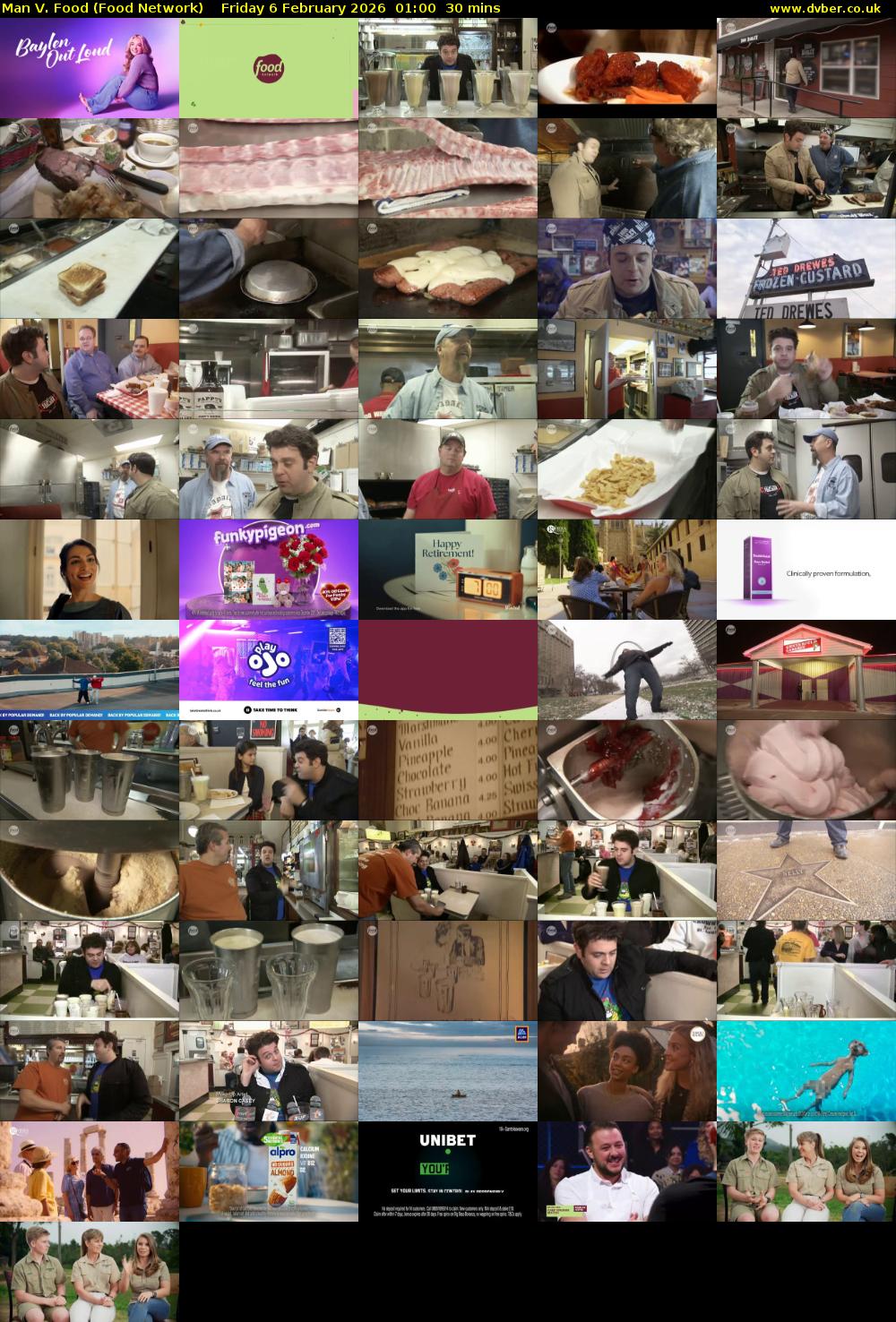 Man V. Food (Food Network) Friday 6 February 2026 01:00 - 01:30