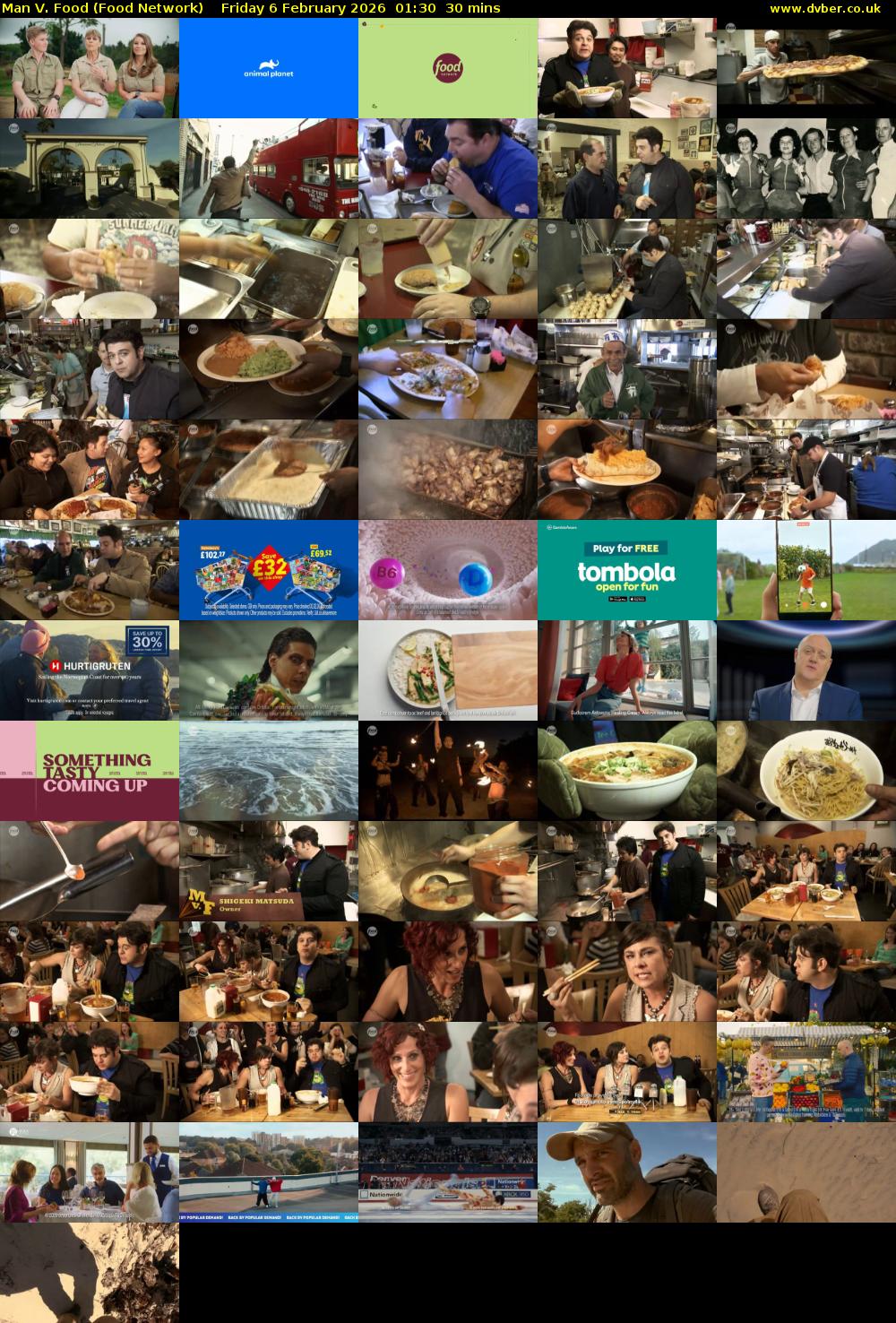 Man V. Food (Food Network) Friday 6 February 2026 01:30 - 02:00