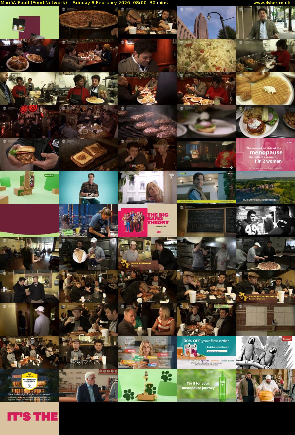 Man V. Food (Food Network) Sunday 8 February 2026 08:00 - 08:30