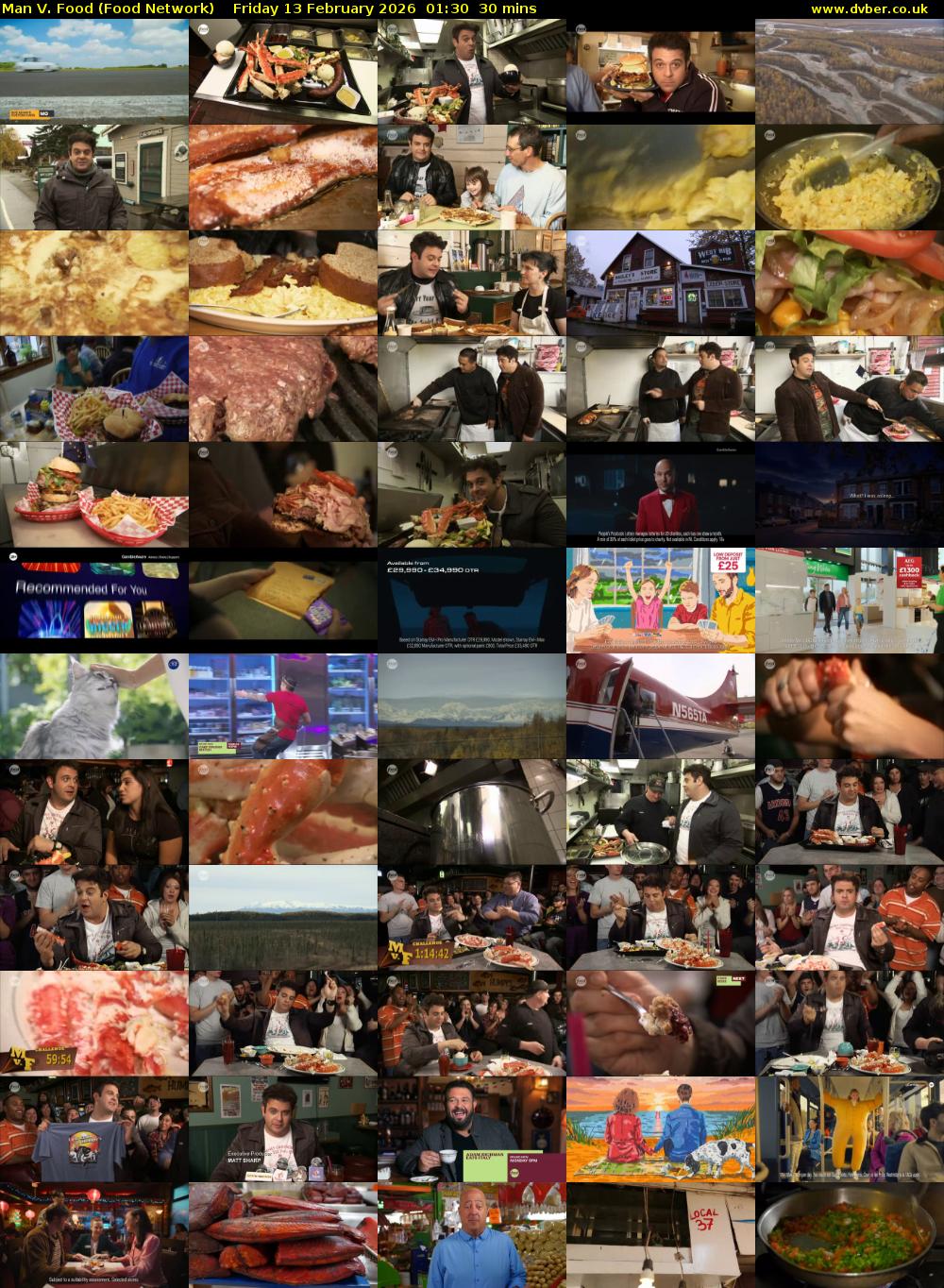 Man V. Food (Food Network) Friday 13 February 2026 01:30 - 02:00