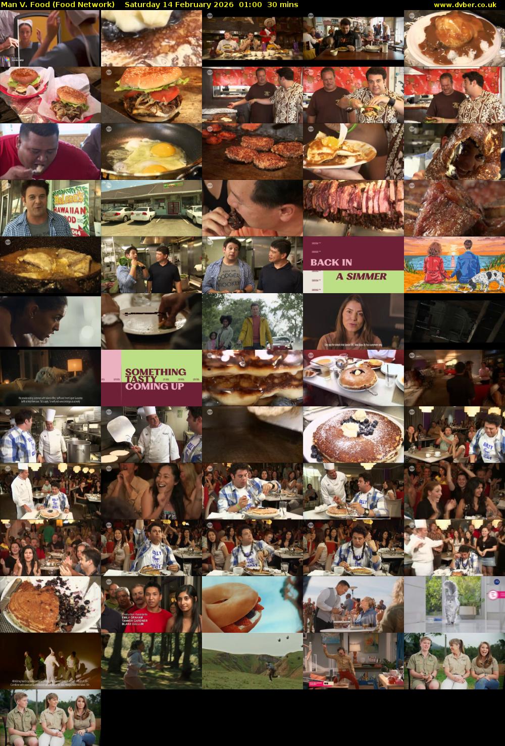 Man V. Food (Food Network) Saturday 14 February 2026 01:00 - 01:30