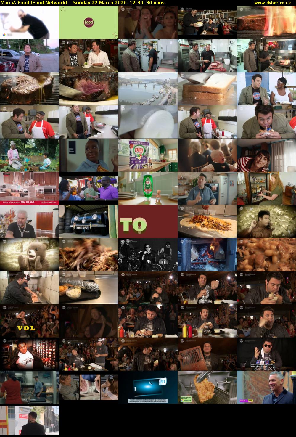 Man V. Food (Food Network) Sunday 22 March 2026 12:30 - 13:00