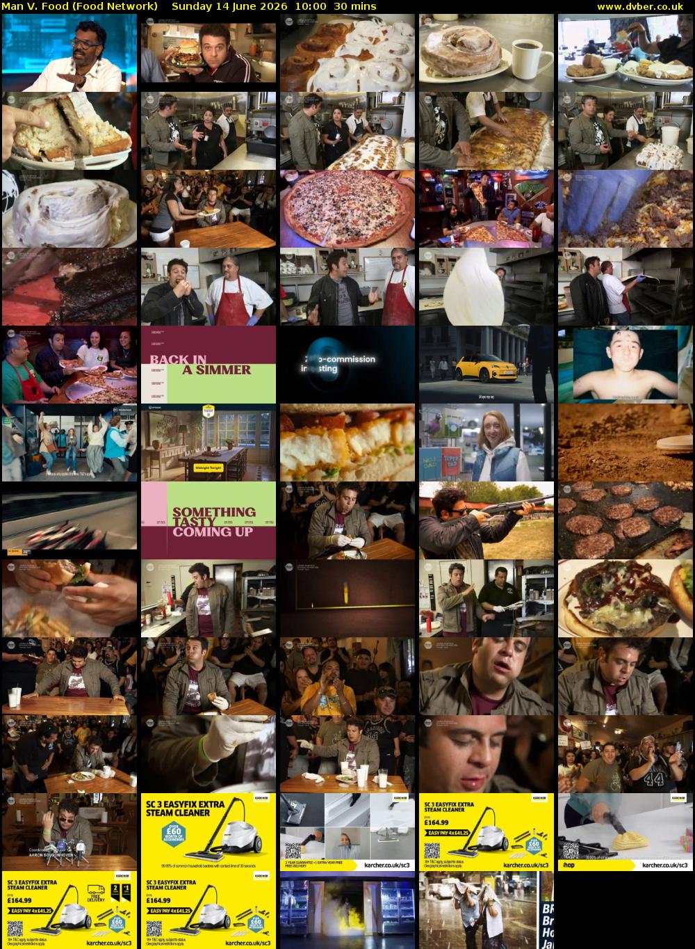 Man V. Food (Food Network) Sunday 14 June 2026 10:00 - 10:30
