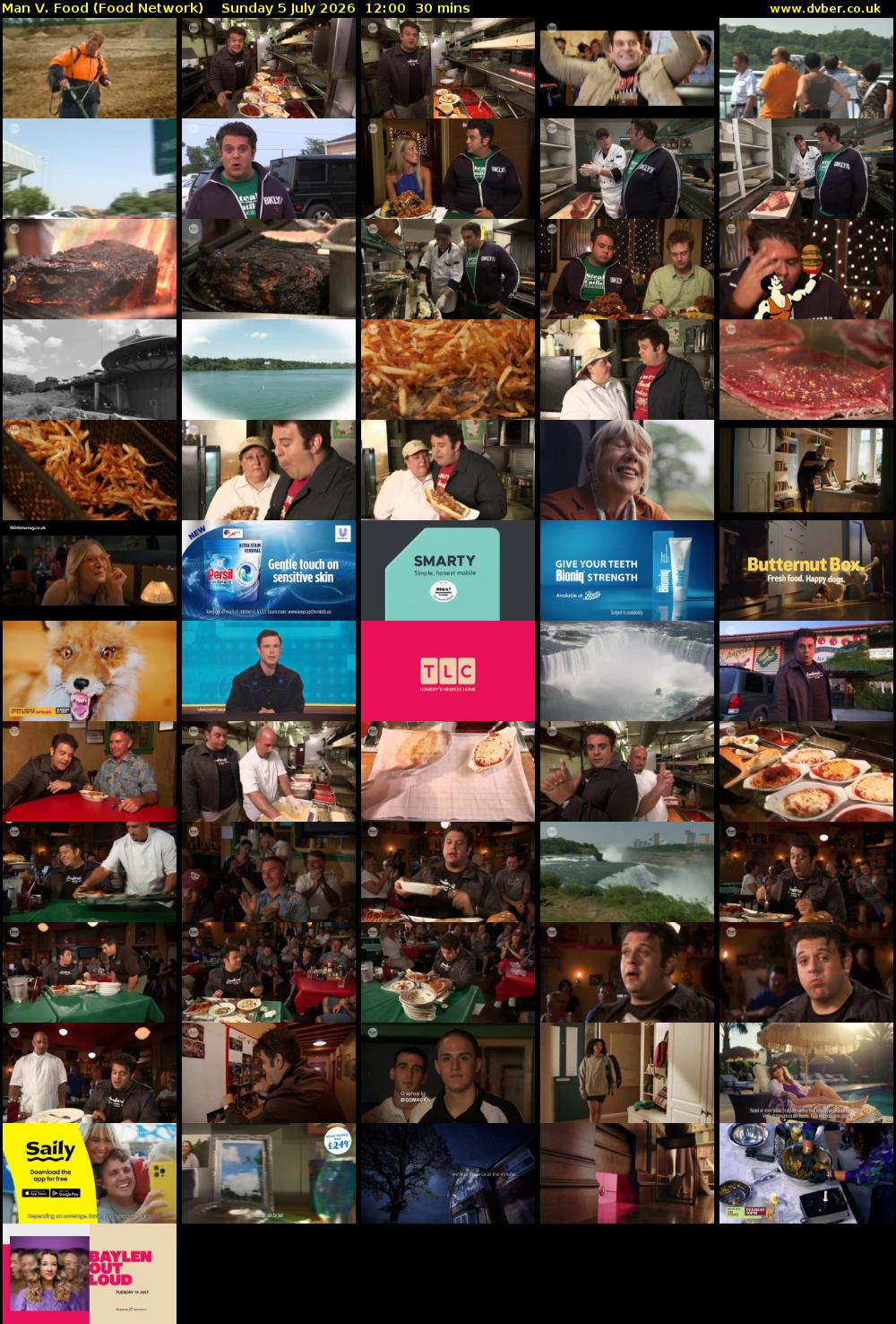 Man V. Food (Food Network) Sunday 5 July 2026 12:00 - 12:30