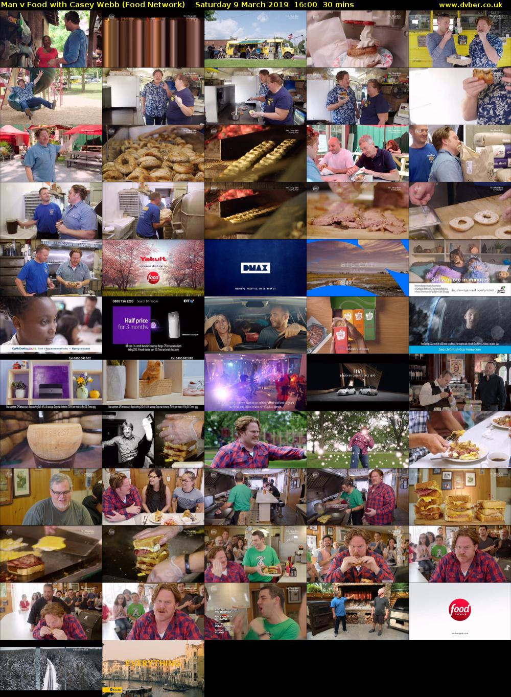 Man v Food with Casey Webb (Food Network) Saturday 9 March 2019 16:00 - 16:30