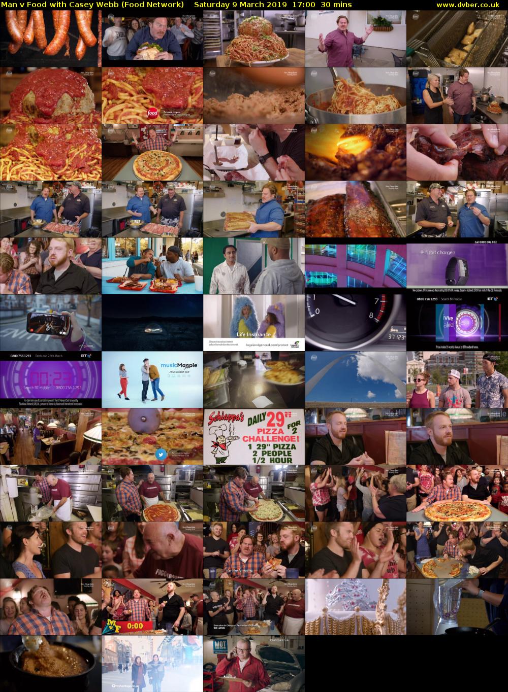 Man v Food with Casey Webb (Food Network) Saturday 9 March 2019 17:00 - 17:30