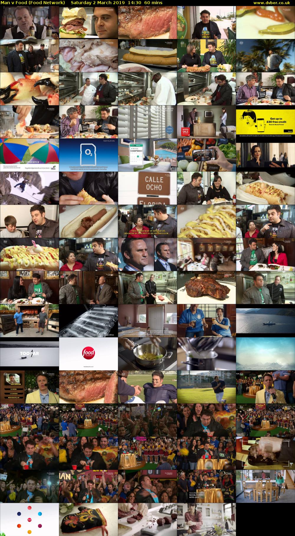 Man v Food (Food Network) Saturday 2 March 2019 14:30 - 15:30
