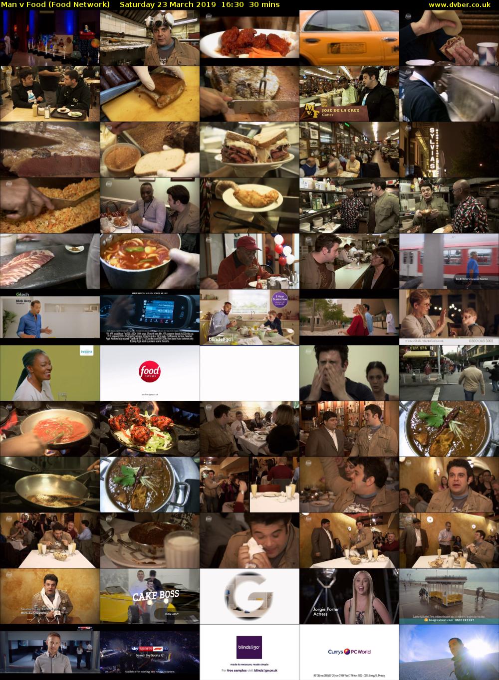 Man v Food (Food Network) Saturday 23 March 2019 16:30 - 17:00