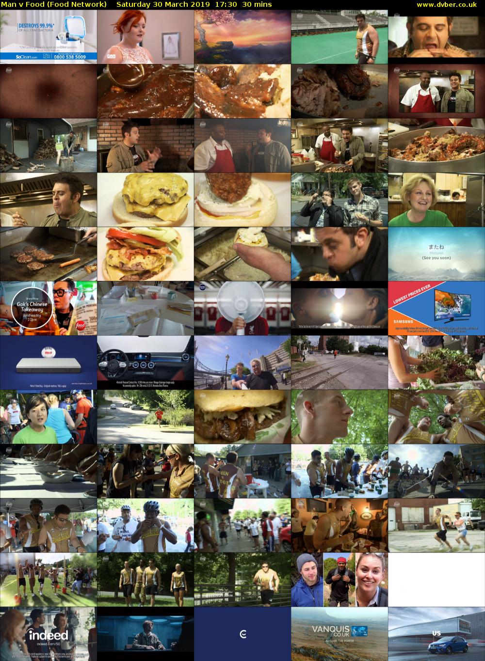 Man v Food (Food Network) Saturday 30 March 2019 17:30 - 18:00