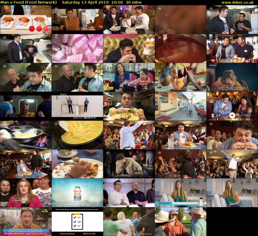 Man v Food (Food Network) Saturday 13 April 2019 16:00 - 16:30