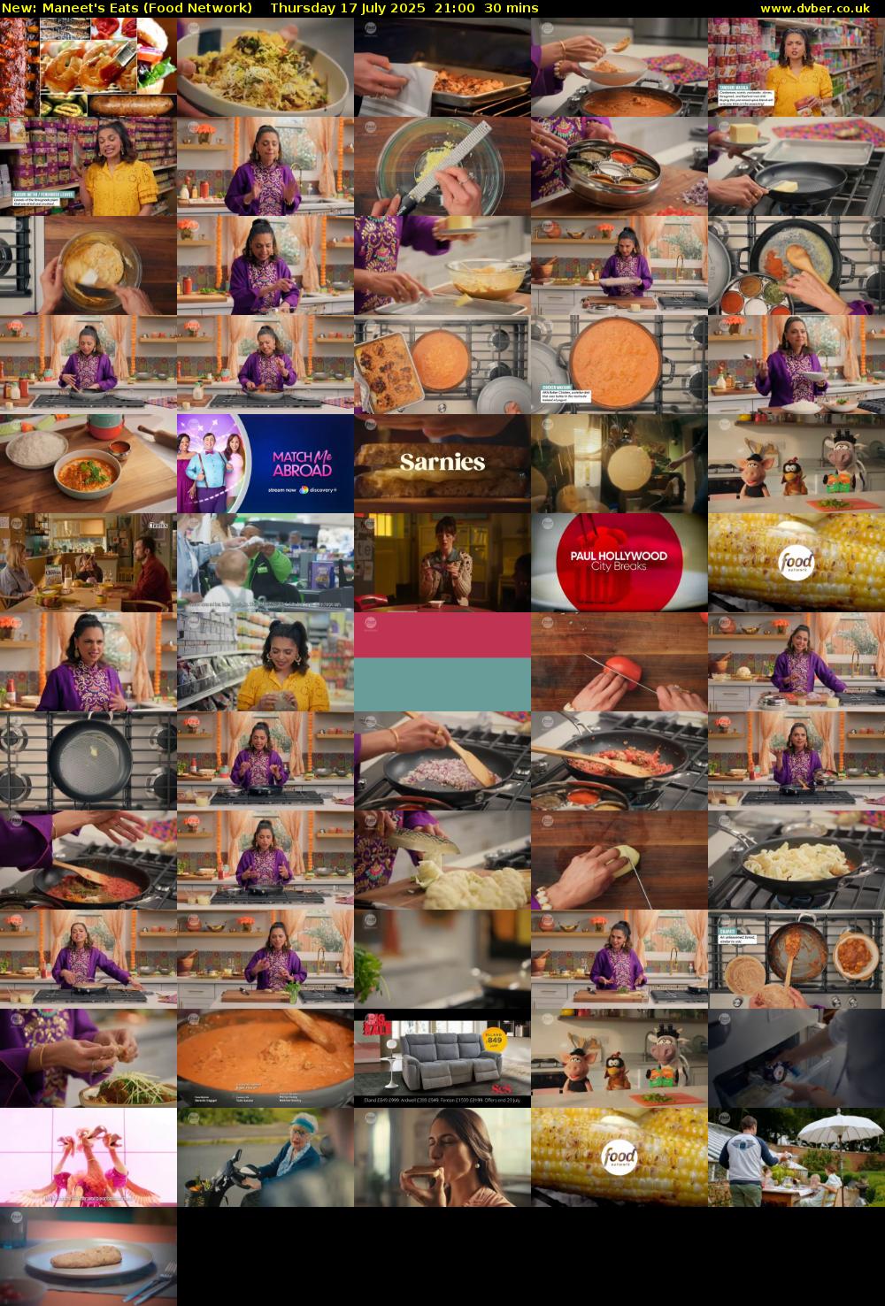 Maneet's Eats (Food Network) Thursday 17 July 2025 21:00 - 21:30