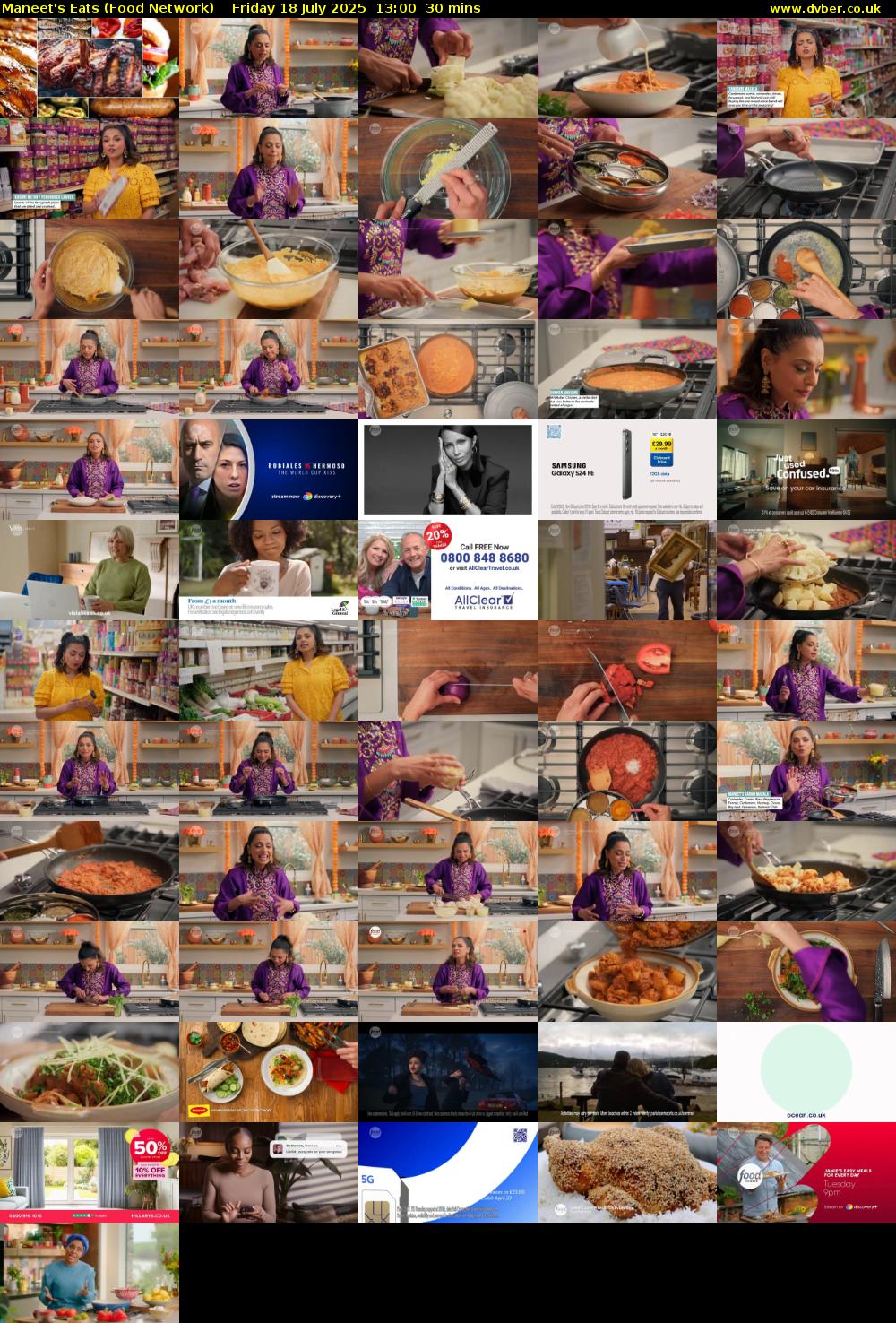 Maneet's Eats (Food Network) Friday 18 July 2025 13:00 - 13:30