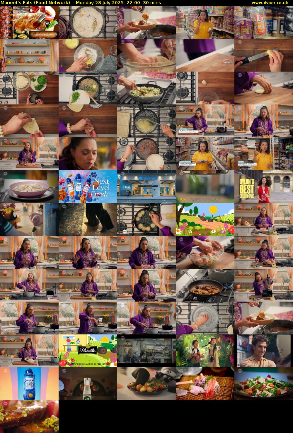 Maneet's Eats (Food Network) Monday 28 July 2025 22:00 - 22:30