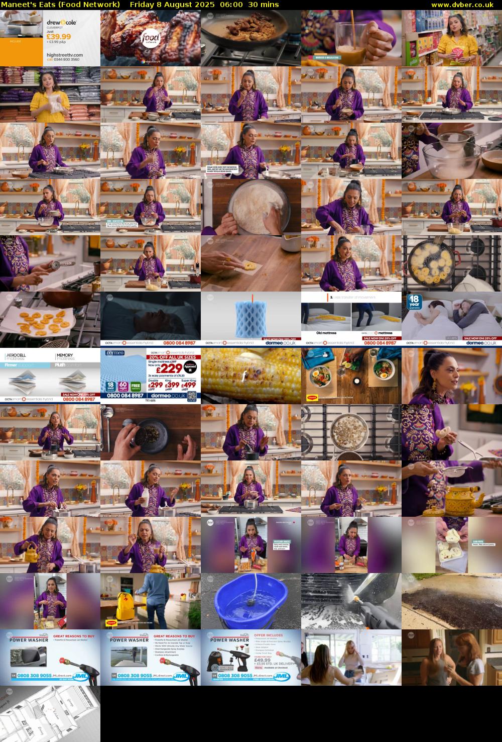 Maneet's Eats (Food Network) Friday 8 August 2025 06:00 - 06:30