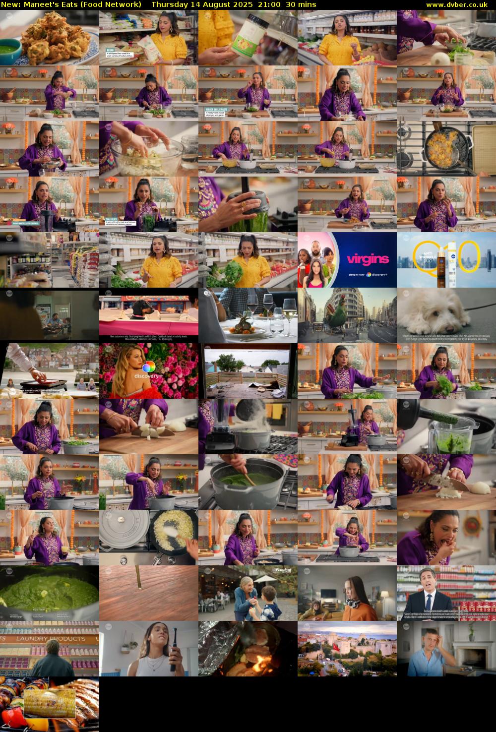 Maneet's Eats (Food Network) Thursday 14 August 2025 21:00 - 21:30