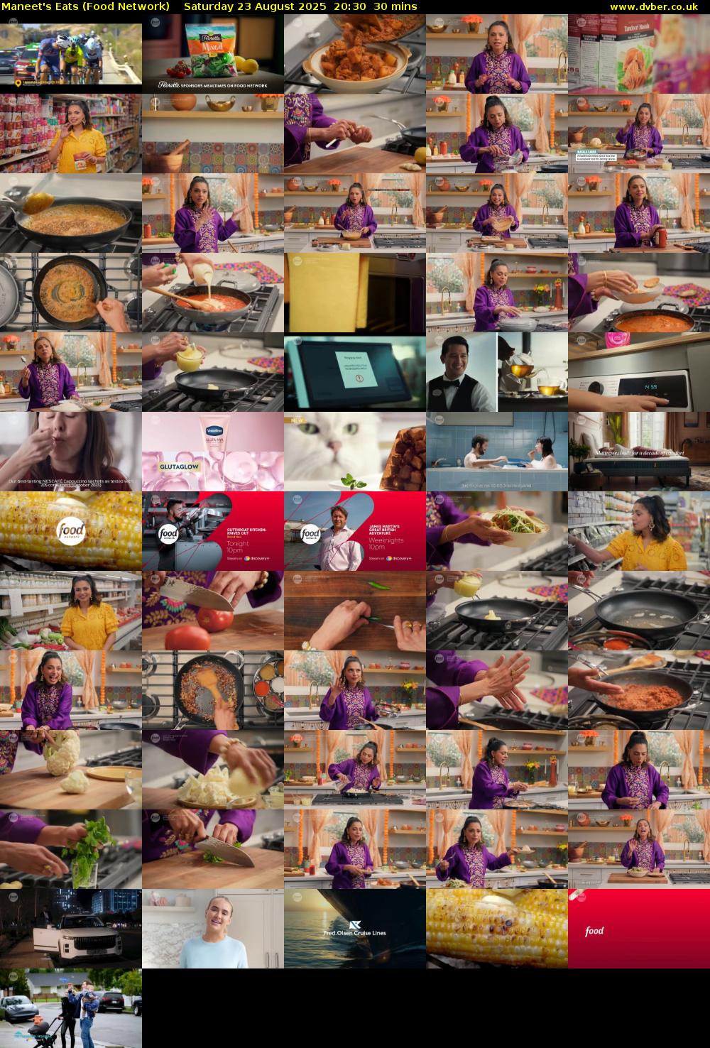 Maneet's Eats (Food Network) Saturday 23 August 2025 20:30 - 21:00