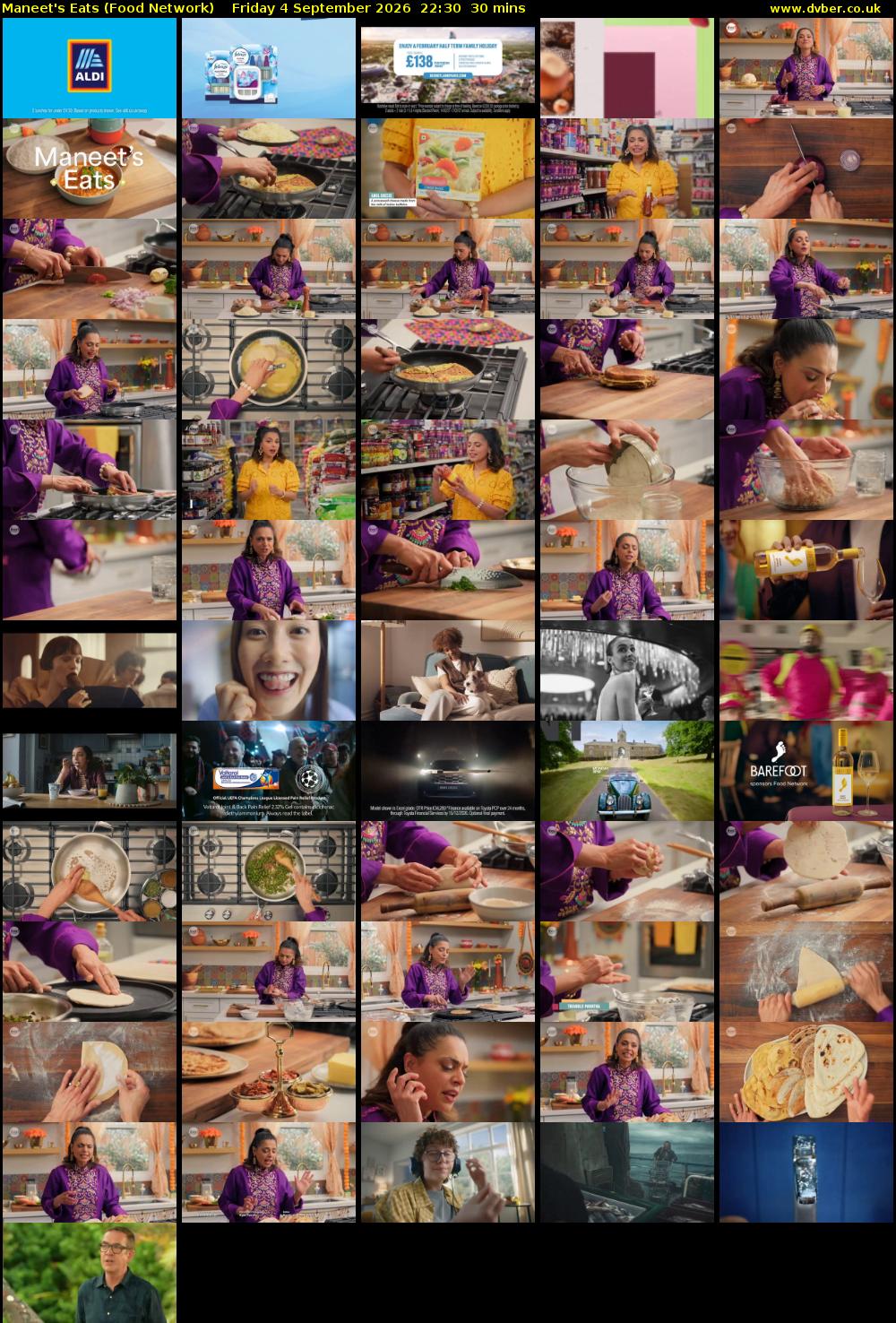 Maneet's Eats (Food Network) Friday 4 September 2026 22:30 - 23:00