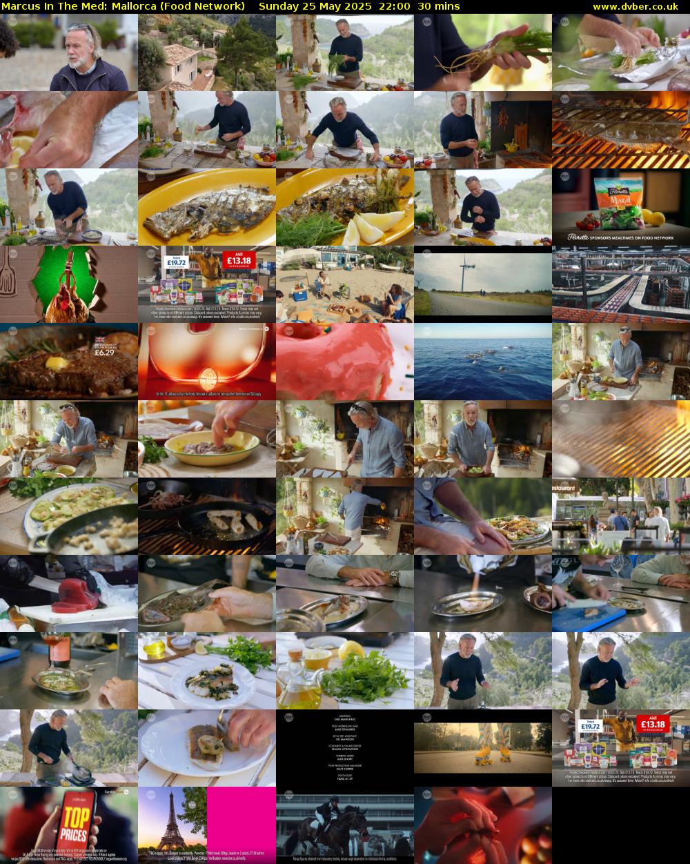 Marcus In The Med: Mallorca (Food Network) Sunday 25 May 2025 22:00 - 22:30