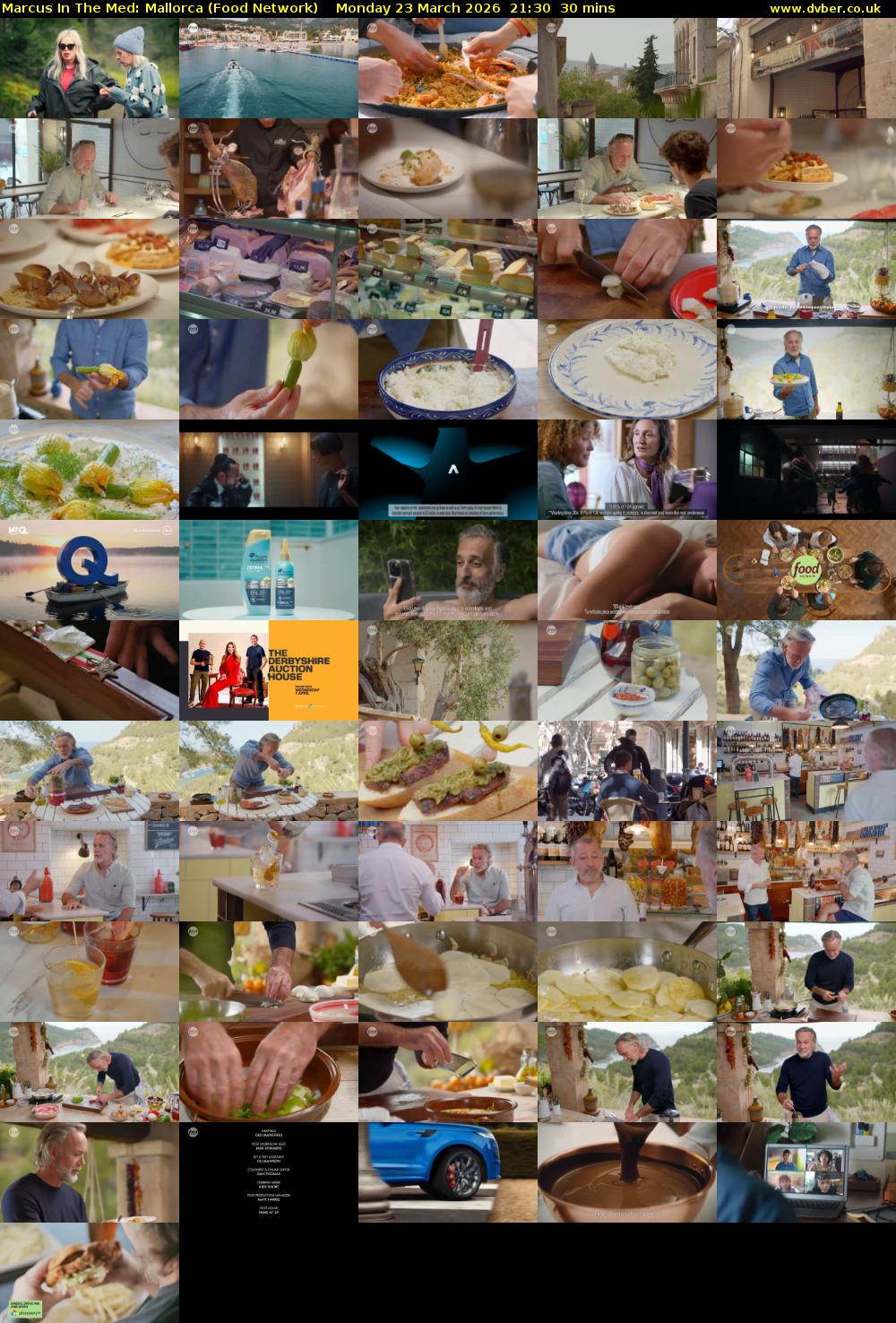 Marcus In The Med: Mallorca (Food Network) Monday 23 March 2026 21:30 - 22:00