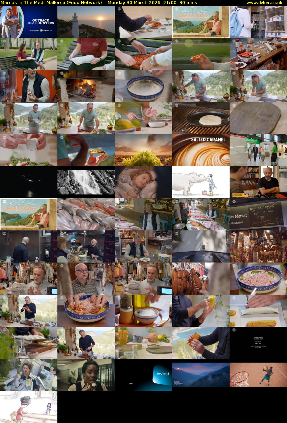 Marcus In The Med: Mallorca (Food Network) Monday 30 March 2026 21:00 - 21:30