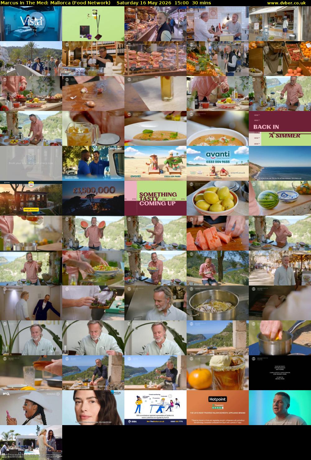 Marcus In The Med: Mallorca (Food Network) Saturday 16 May 2026 15:00 - 15:30