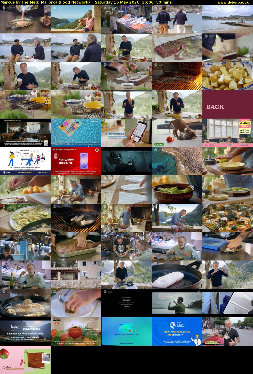 Marcus In The Med: Mallorca (Food Network) Saturday 16 May 2026 16:00 - 16:30