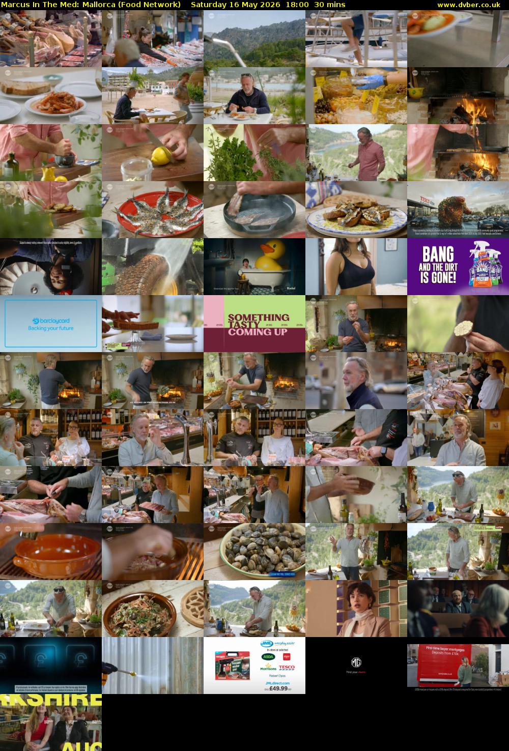 Marcus In The Med: Mallorca (Food Network) Saturday 16 May 2026 18:00 - 18:30