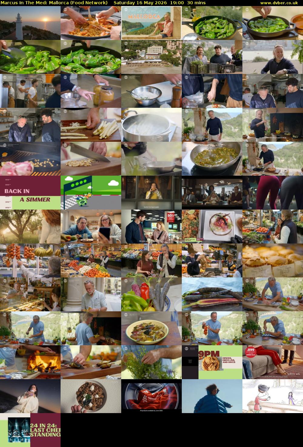 Marcus In The Med: Mallorca (Food Network) Saturday 16 May 2026 19:00 - 19:30
