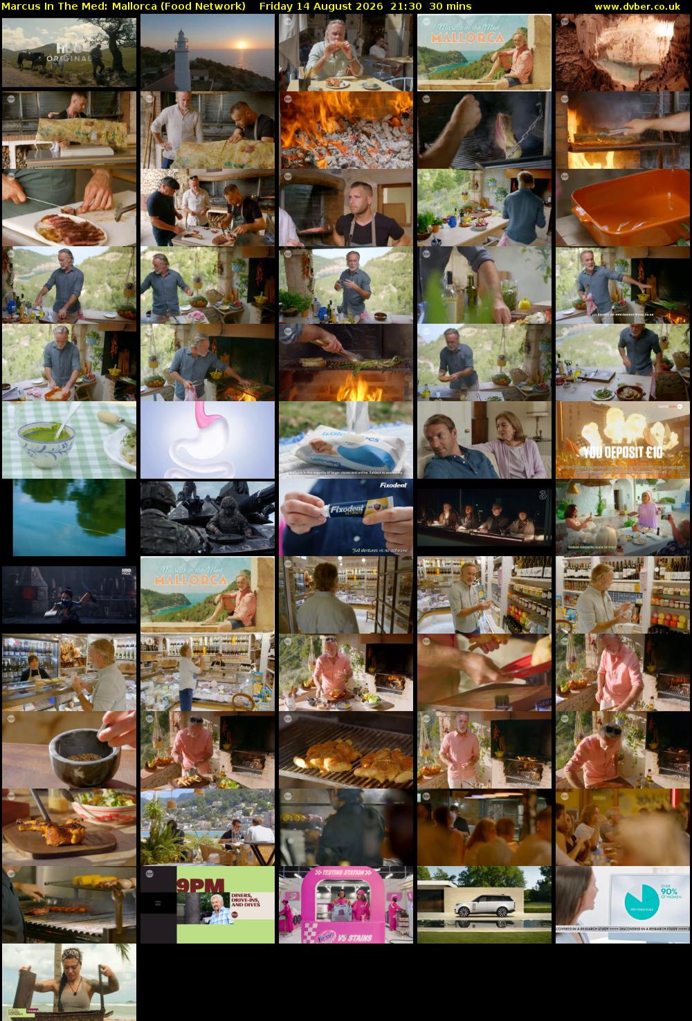 Marcus In The Med: Mallorca (Food Network) Friday 14 August 2026 21:30 - 22:00