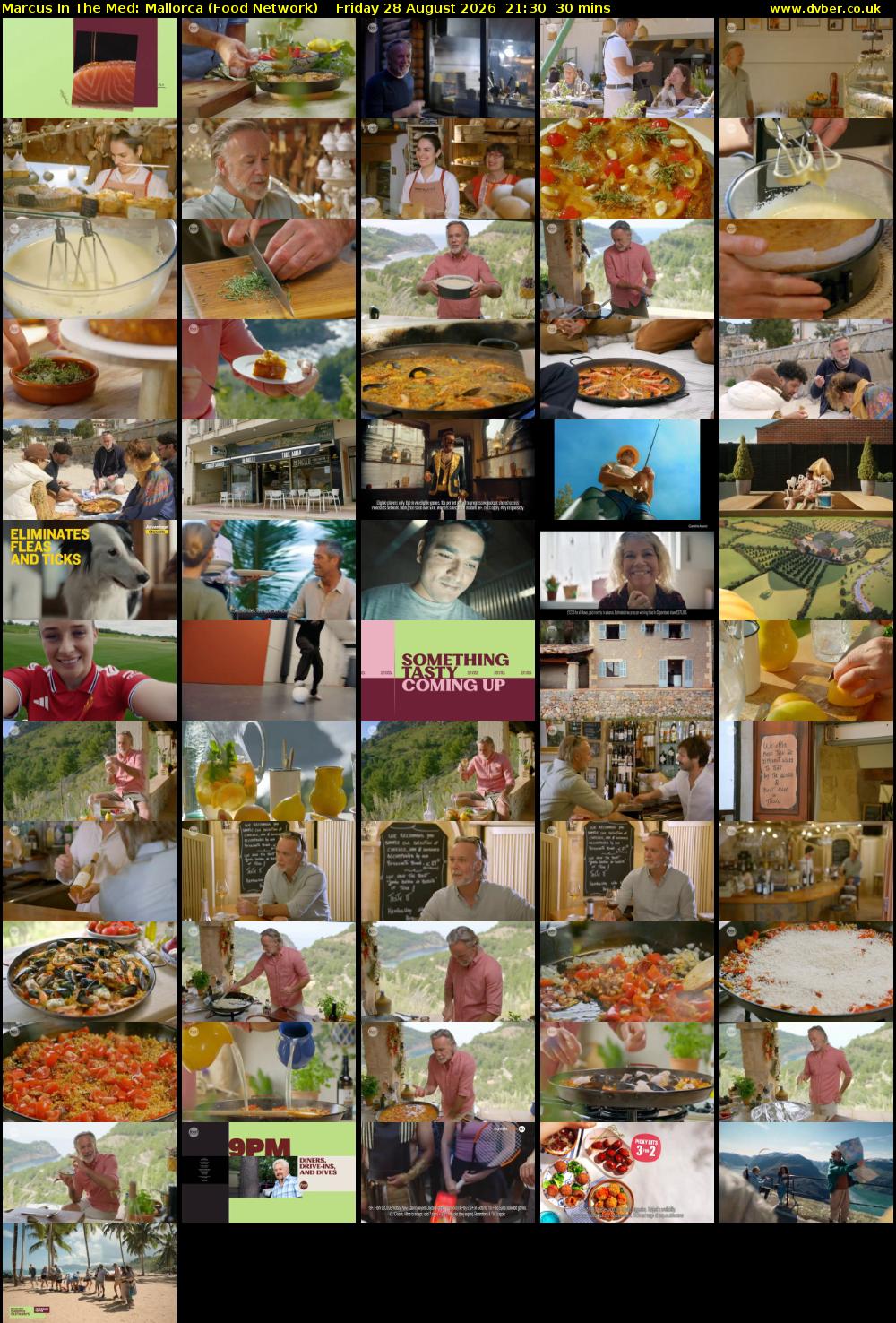 Marcus In The Med: Mallorca (Food Network) Friday 28 August 2026 21:30 - 22:00