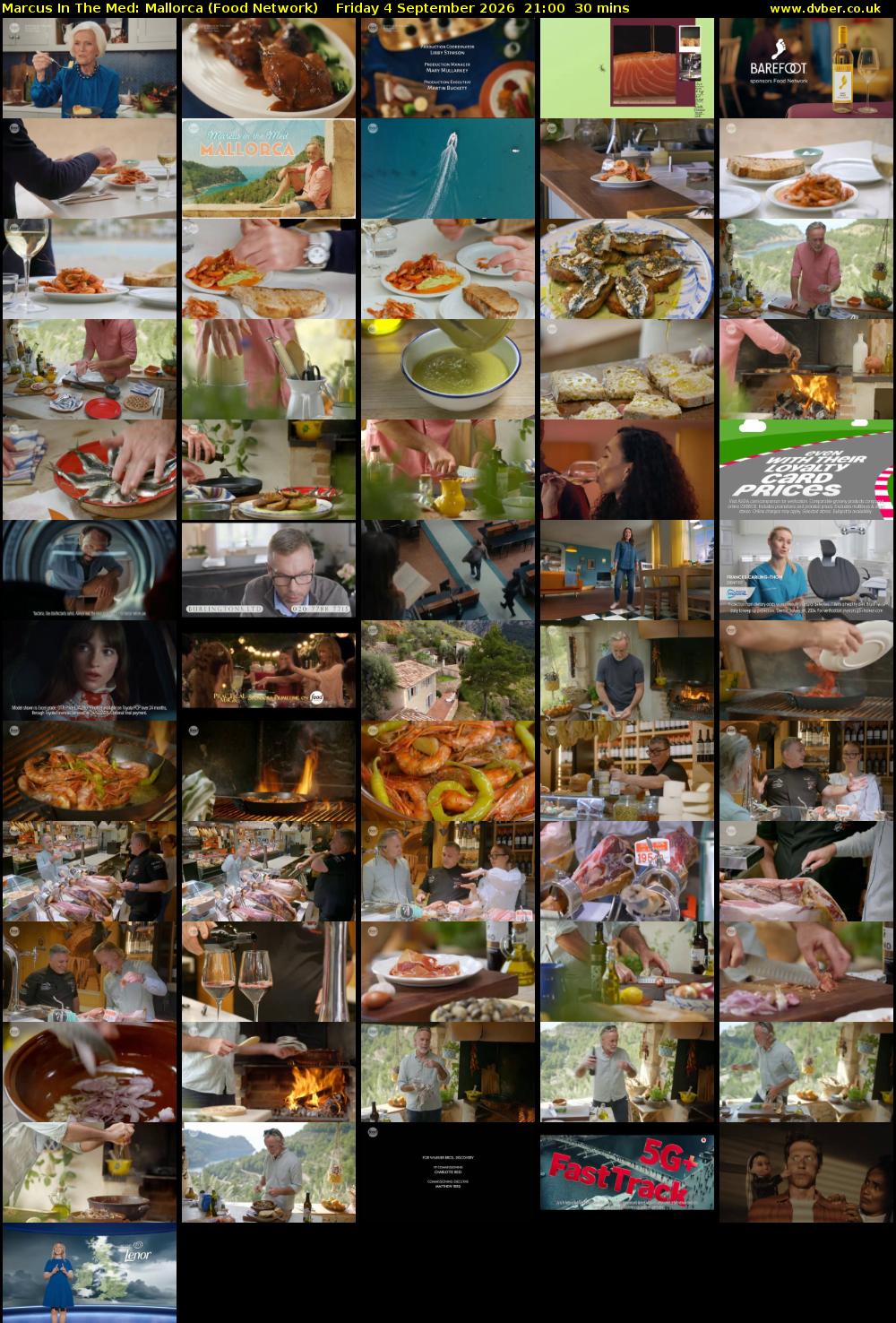 Marcus In The Med: Mallorca (Food Network) Friday 4 September 2026 21:00 - 21:30