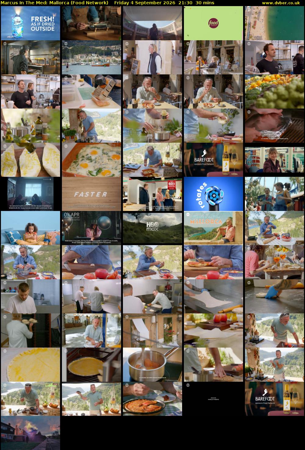 Marcus In The Med: Mallorca (Food Network) Friday 4 September 2026 21:30 - 22:00