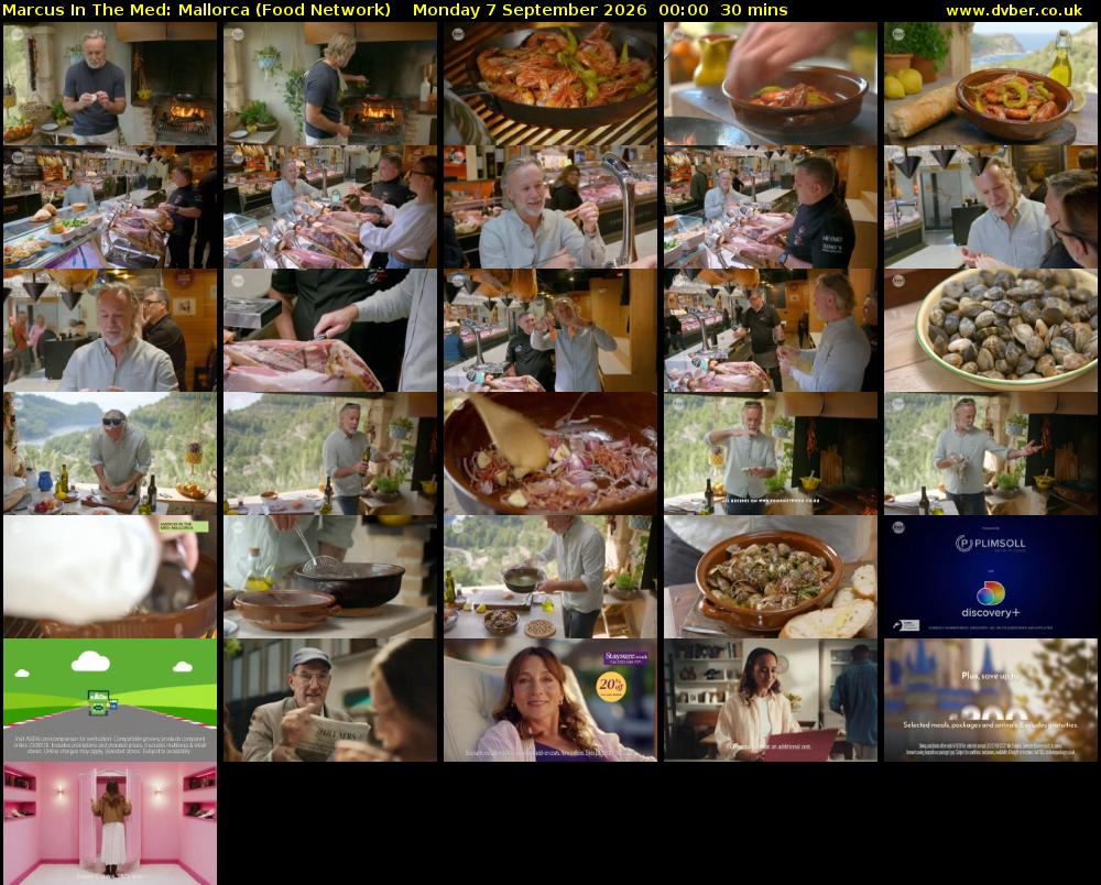 Marcus In The Med: Mallorca (Food Network) Monday 7 September 2026 00:00 - 00:30