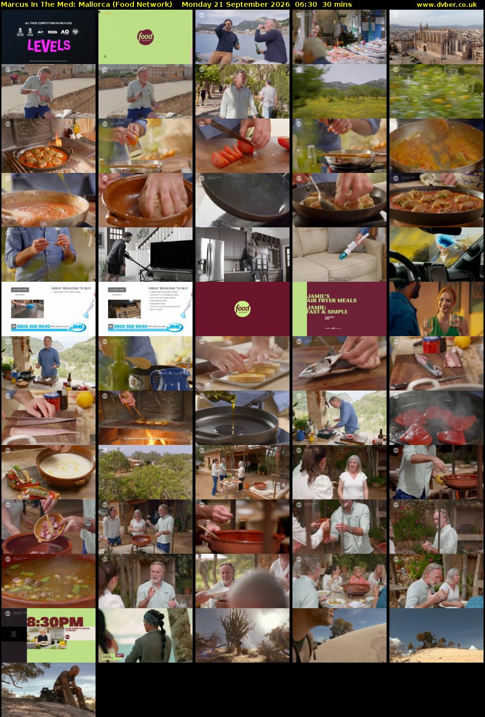 Marcus In The Med: Mallorca (Food Network) Monday 21 September 2026 06:30 - 07:00
